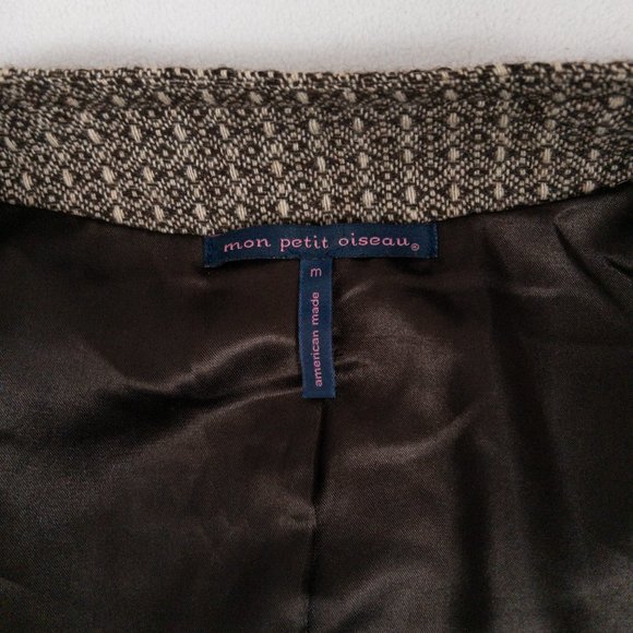 Mon Petit Oiseau Women's M Wool Heavy Coat Jacket Peacoat Brown Anthropo… - Picture 7 of 11